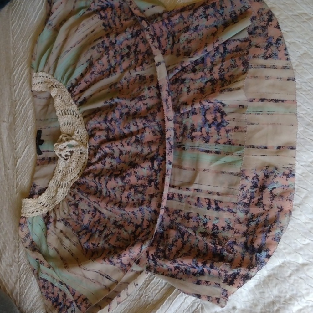 Sanctuary boho layered lace top